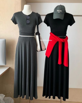 Summer long skirt 2pcs set