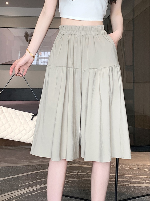 Slim summer culottes high waist loose shorts for women