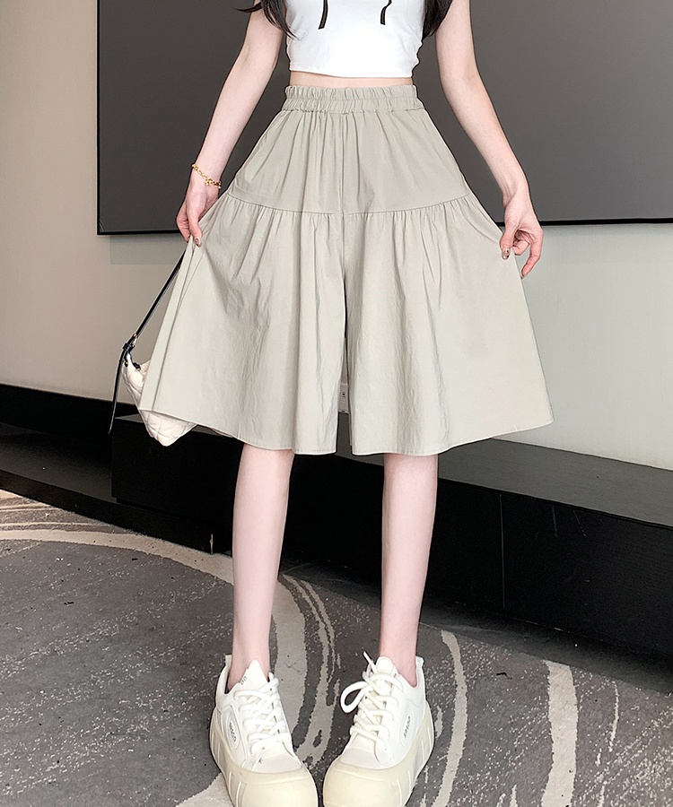 Slim summer culottes high waist loose shorts for women