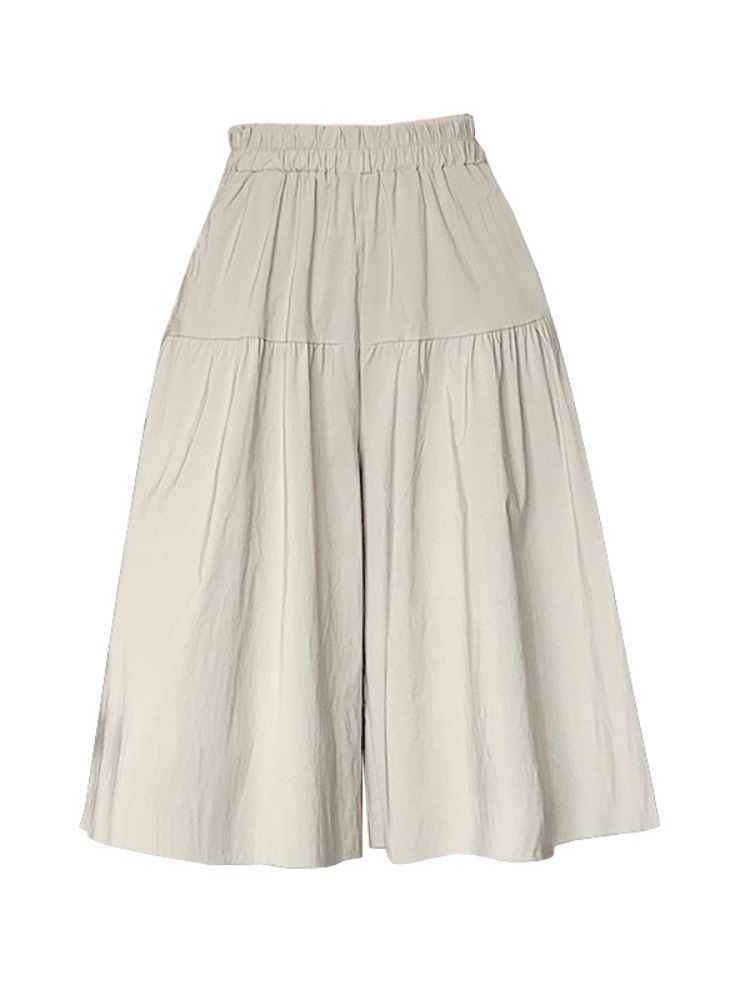 Slim summer culottes high waist loose shorts for women