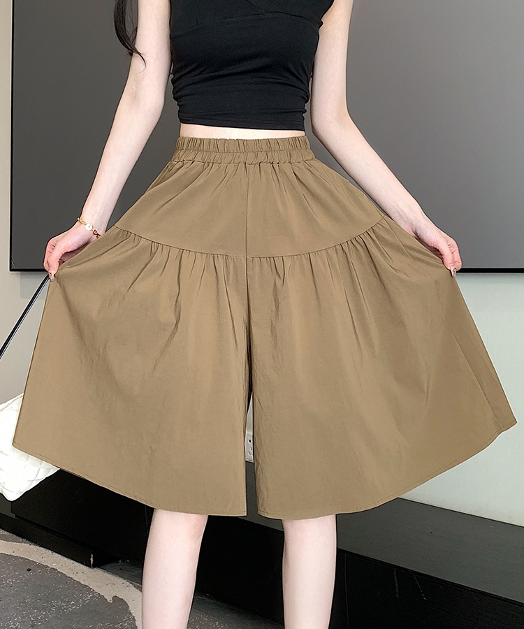 Slim summer culottes high waist loose shorts for women