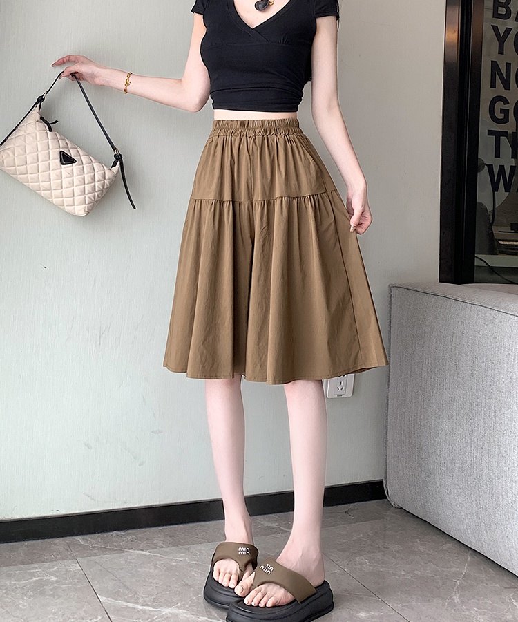 Slim summer culottes high waist loose shorts for women