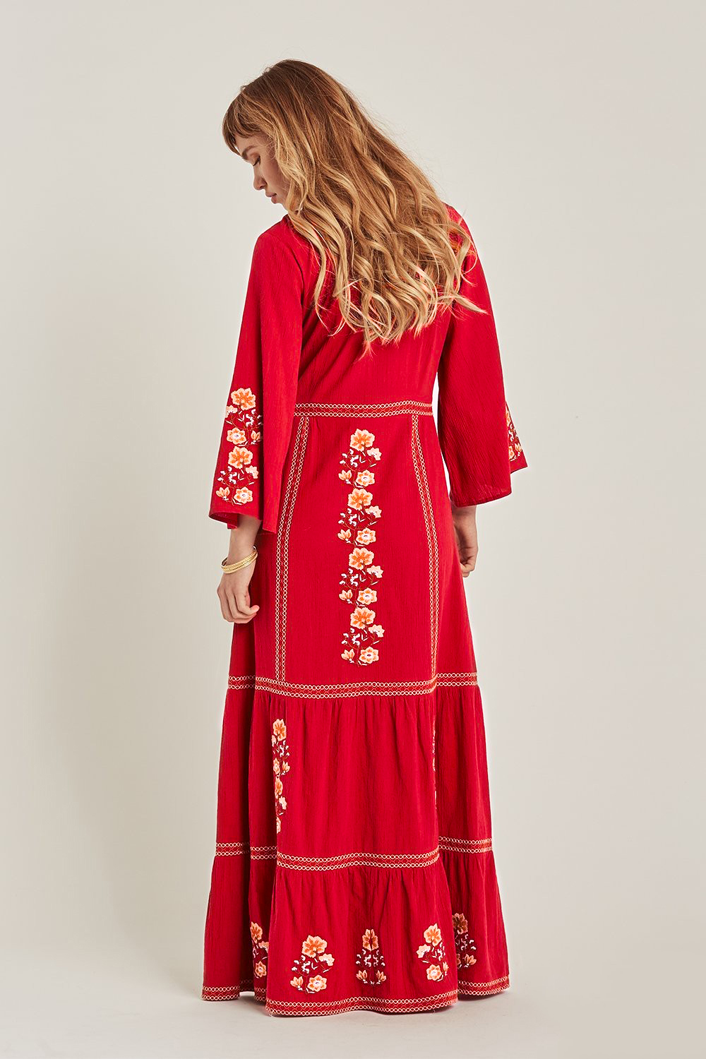 Embroidery Bohemian style vacation dress