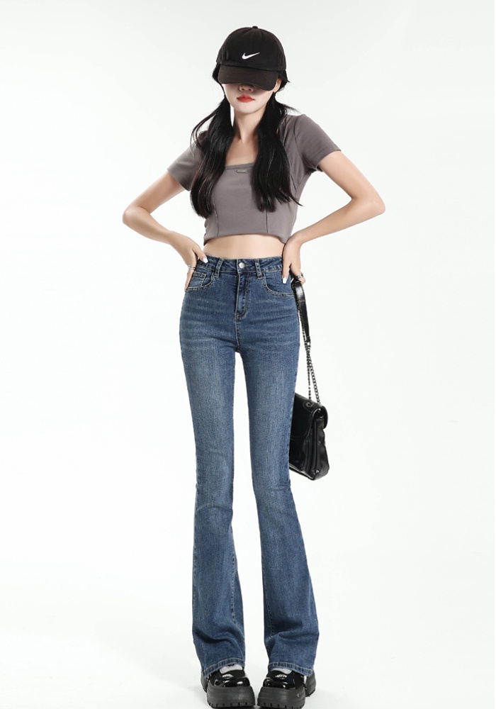 Nine tenths lengthen jeans micro speaker pants for women