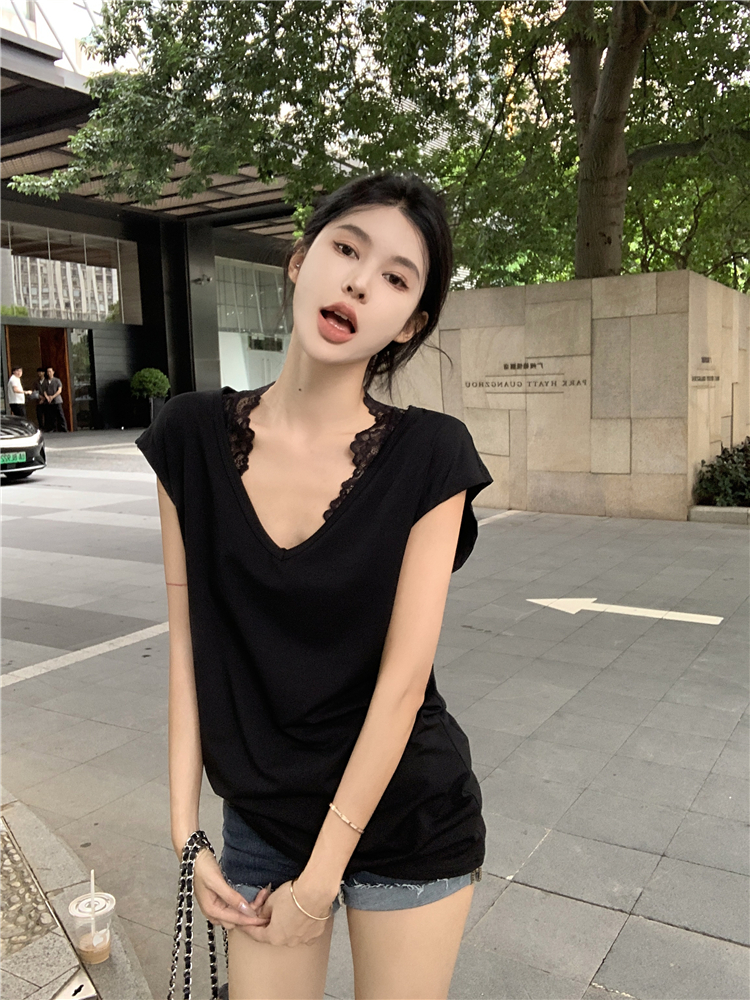 Summer T-shirt vest 2pcs set for women