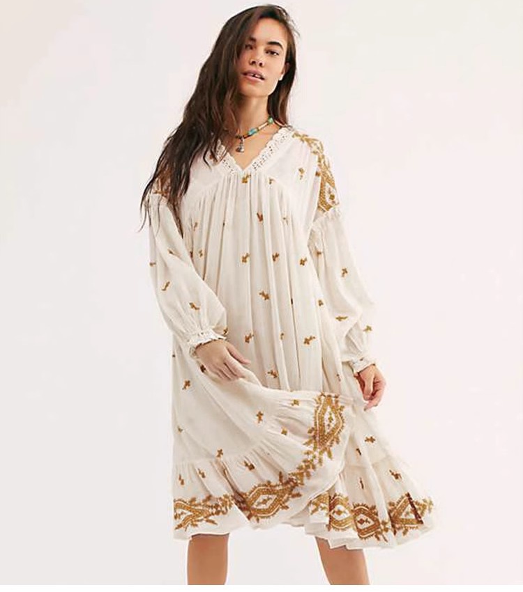 Refinement whole body romantic embroidery doll dress