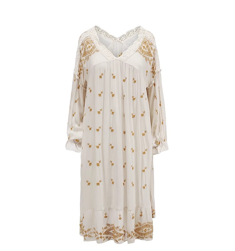 Refinement whole body romantic embroidery doll dress