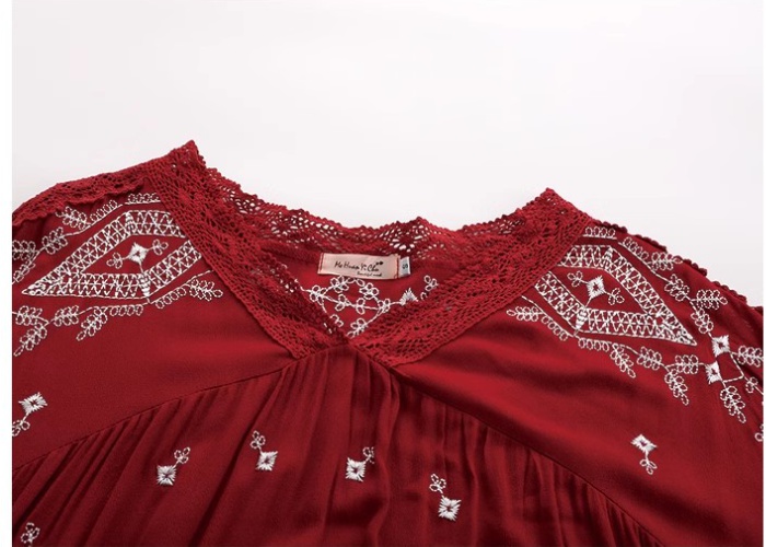 Refinement whole body romantic embroidery doll dress