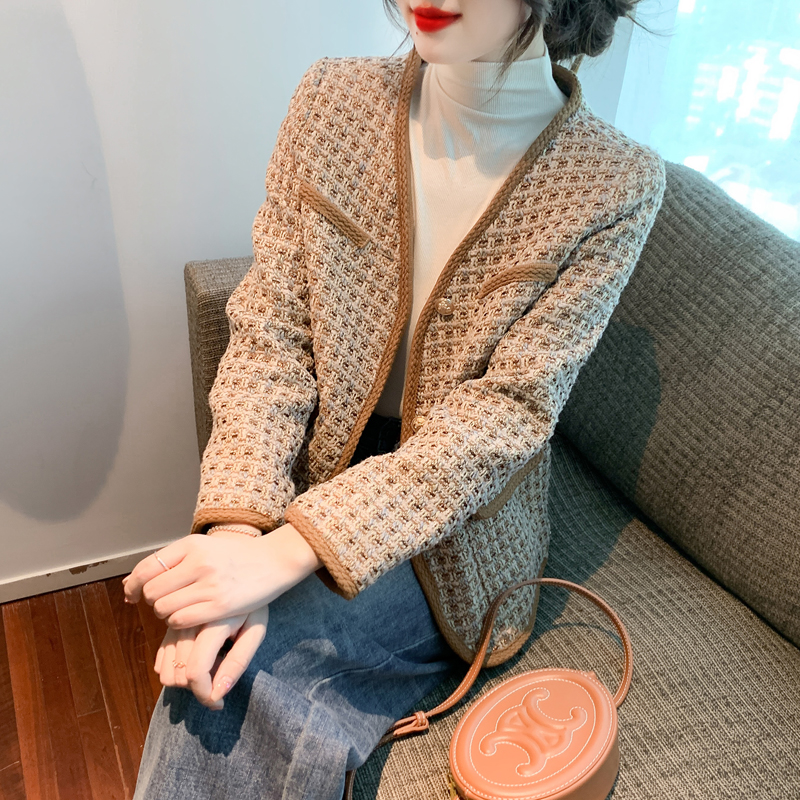 Unique chanelstyle coat temperament cardigan for women