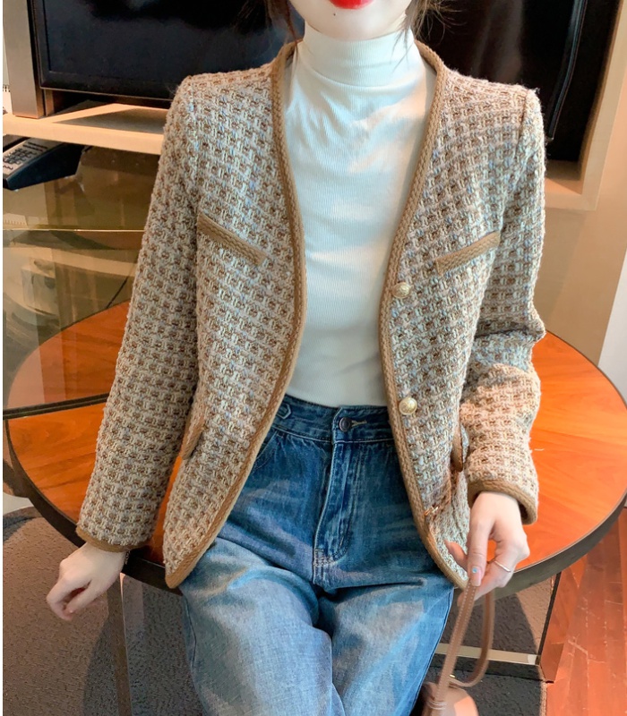 Unique chanelstyle coat temperament cardigan for women