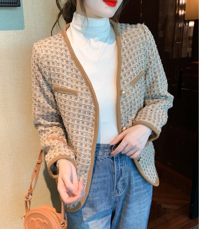 Unique chanelstyle coat temperament cardigan for women