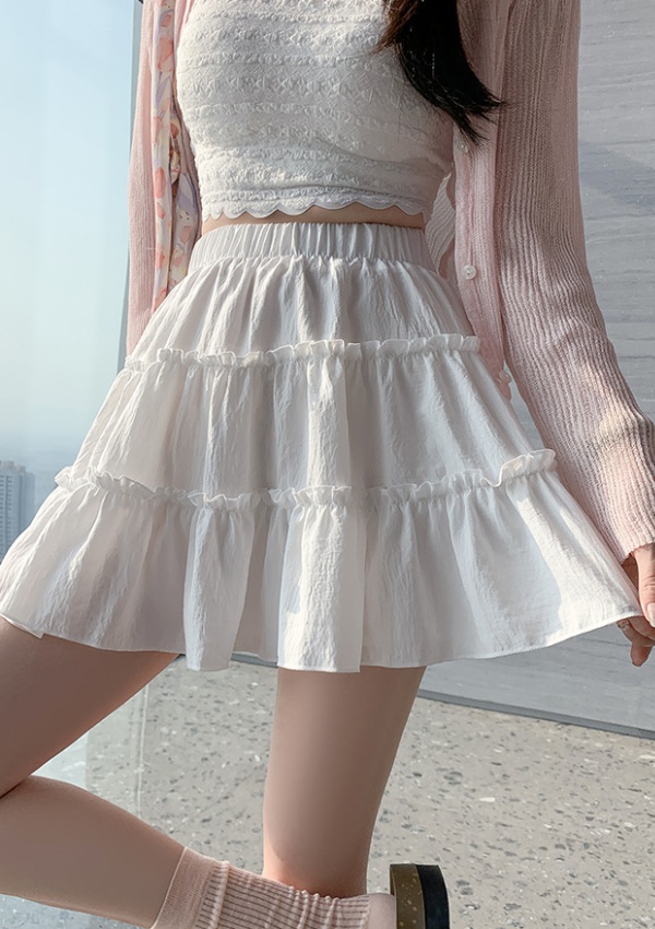 High waist cake skirt ballet A-line short skirt for women