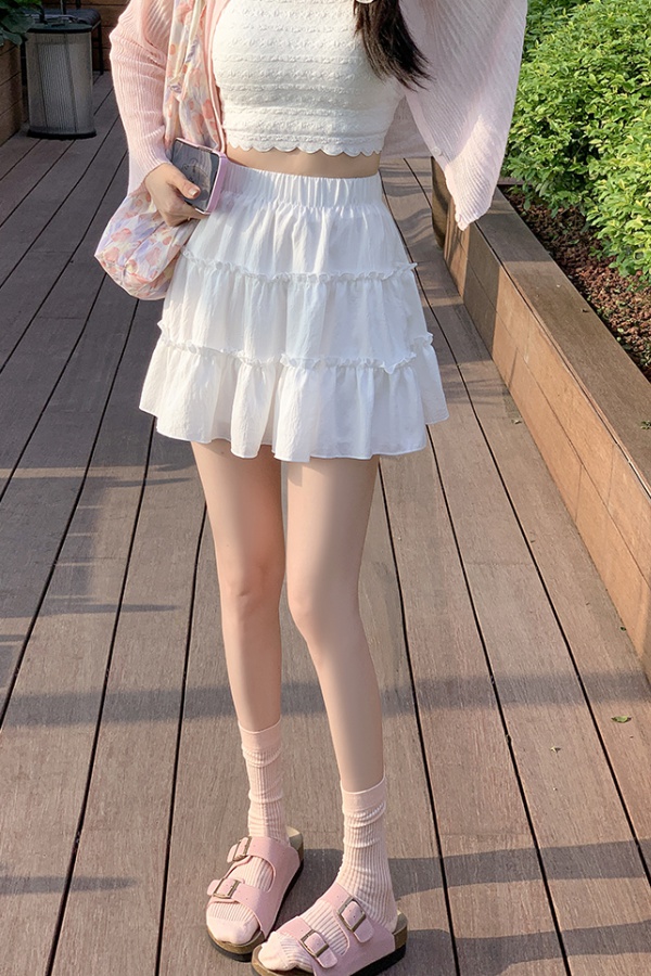 High waist cake skirt ballet A-line short skirt for women