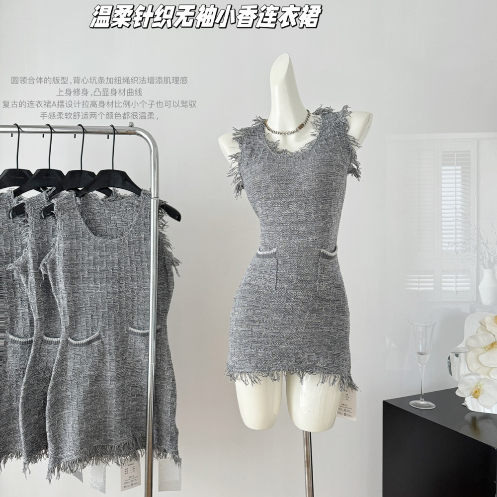 Tender T-back sleeveless dress for women