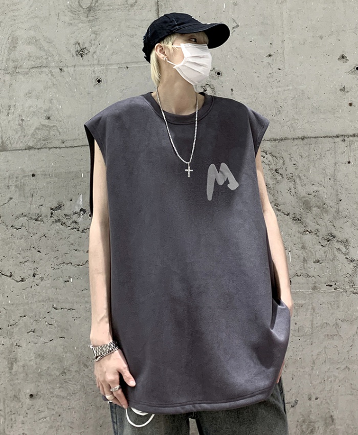 Bottoming summer youth T-shirt fitness suede thin vest