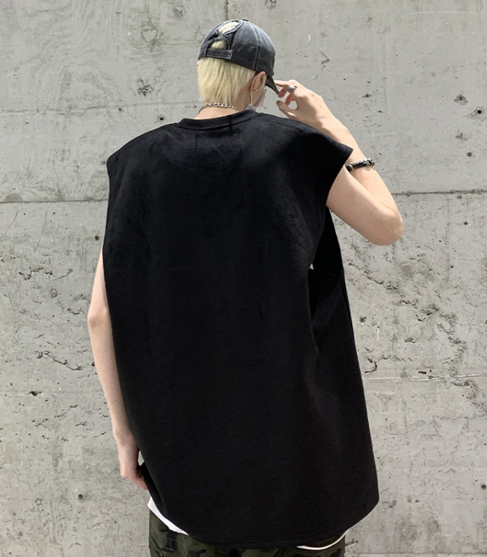 Thin ice silk vest sleeveless summer T-shirt for men