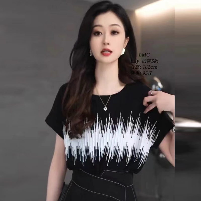 All-match summer T-shirt fashion bottoming shirt