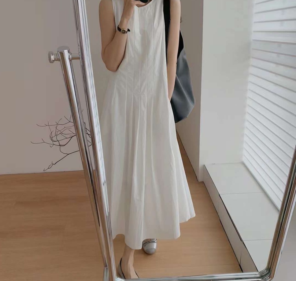 Commuting France style dress A-line long dress for women