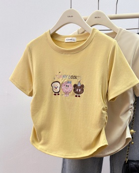 Korean style T-shirt fashion tops for women