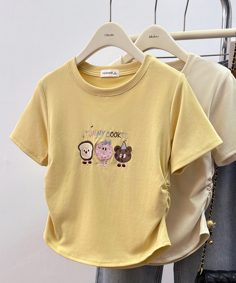 Korean style T-shirt fashion tops for women