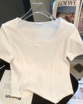 Spicegirl short T-shirt pure cotton tops for women