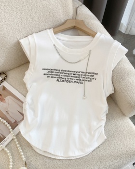 Summer retro tops niche spicegirl T-shirt for women