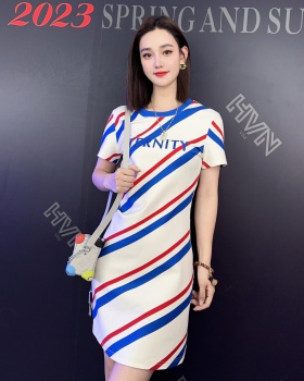 Package hip letters Casual summer fashion dress for women