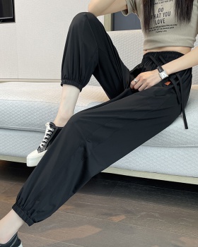 Ice silk thin summer sweatpants wicking Casual pants