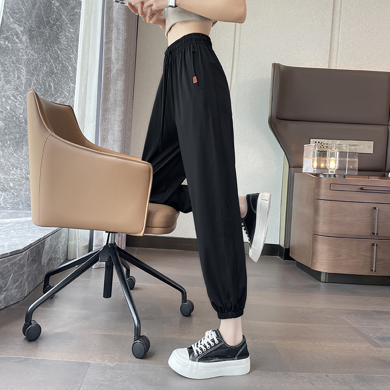 Ice silk thin summer sweatpants wicking Casual pants