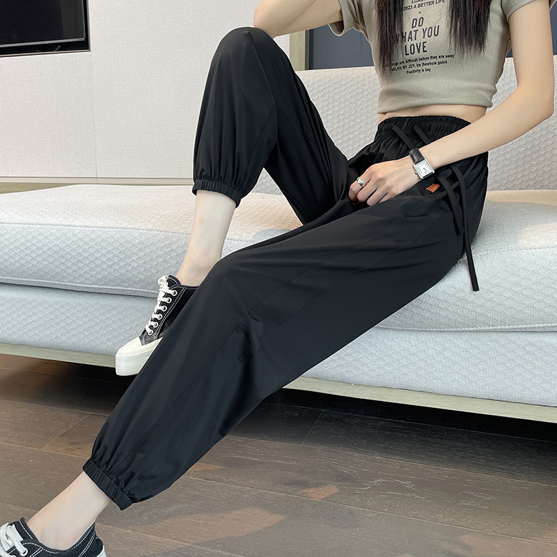 Ice silk thin summer sweatpants wicking Casual pants