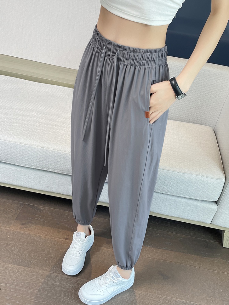 Ice silk thin summer sweatpants wicking Casual pants