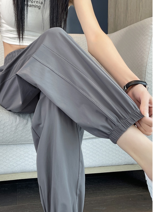 Ice silk thin summer sweatpants wicking Casual pants