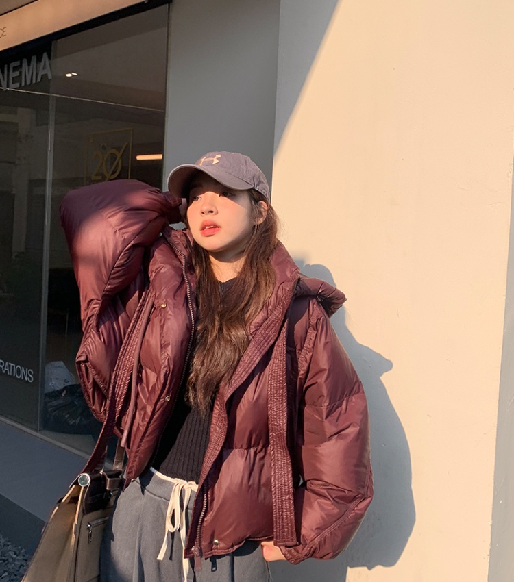 Winter thick cotton coat Korean style coat for women