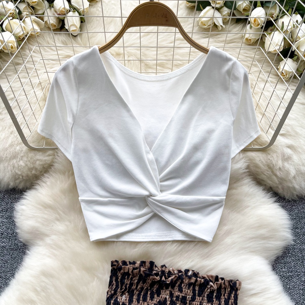 Summer fold short skirt leopard tops a set for women