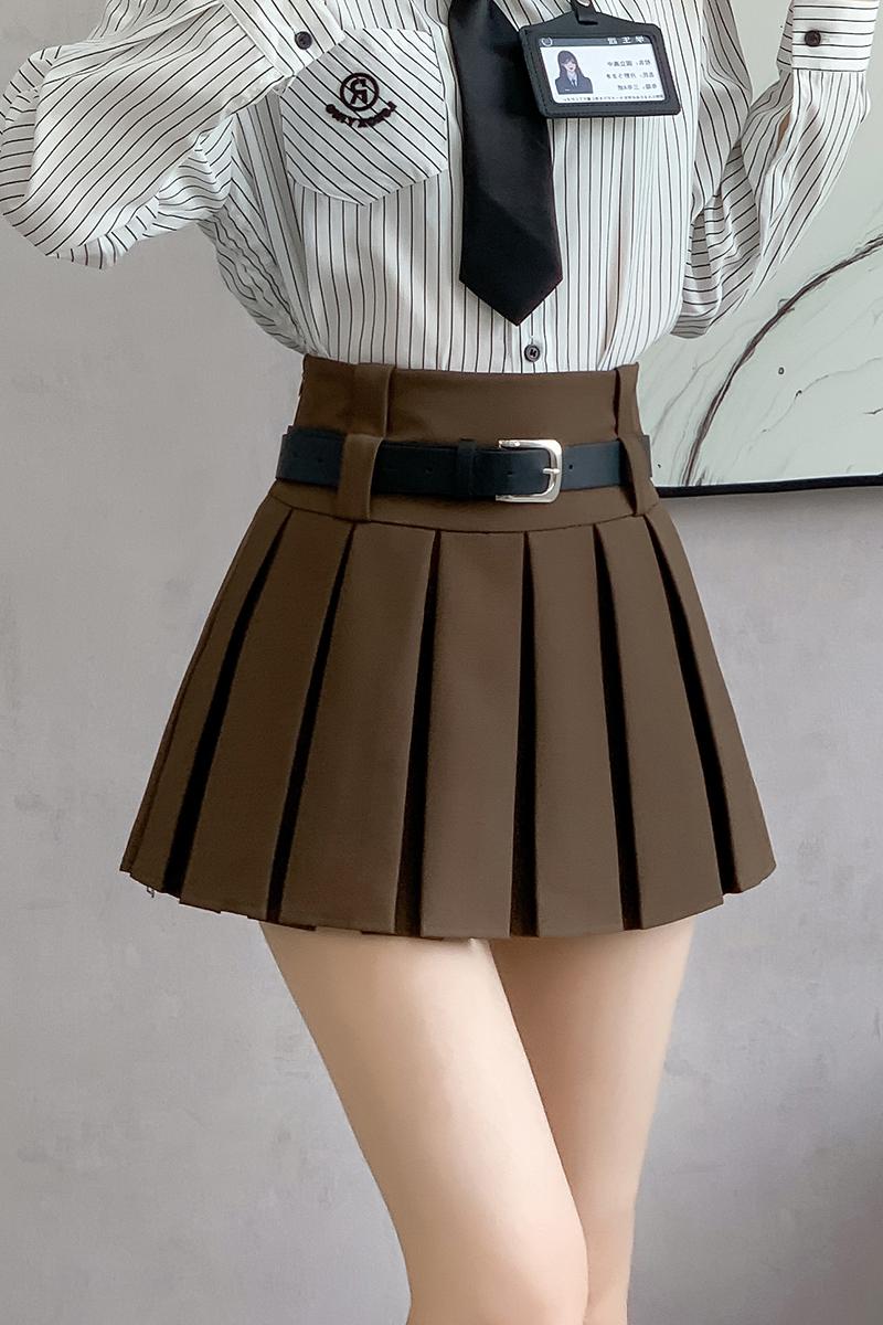 Spicegirl belt college style short skirt