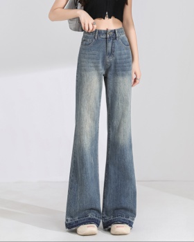 Burr speaker long pants loose jeans for women