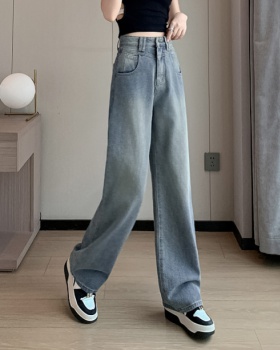 Nine tenths retro jeans drape pants for women