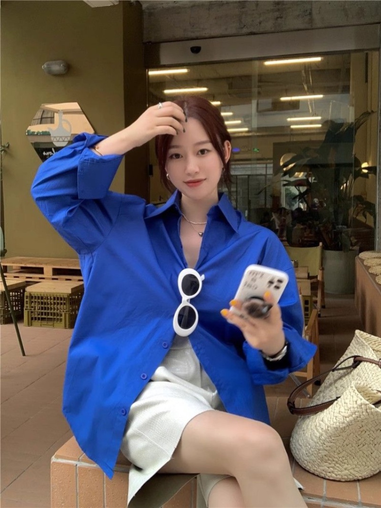 Sunscreen summer tops long sleeve Casual shirt for women