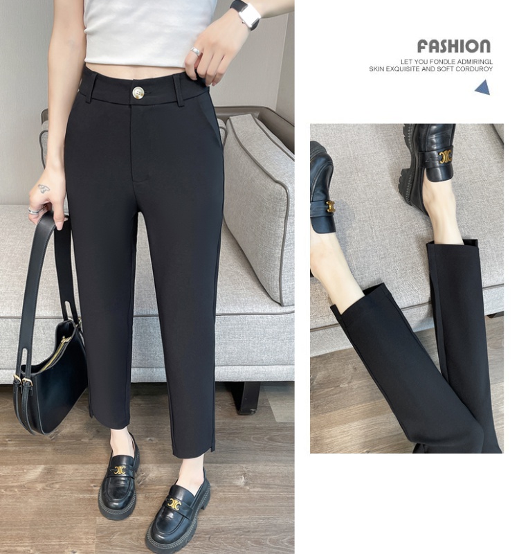 High waist feet thin suit pants autumn slim harem pants