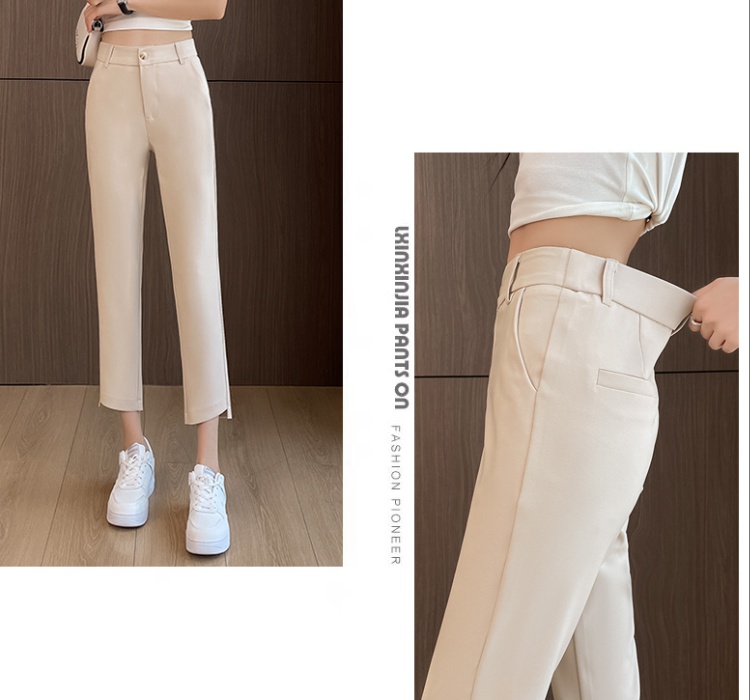 High waist feet thin suit pants autumn slim harem pants