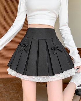 Cake bow culottes high waist skirt for women