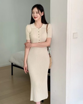 Elegant package hip temperament Korean style dress
