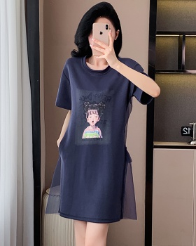 Printing digital dress large yard T-shirt for women