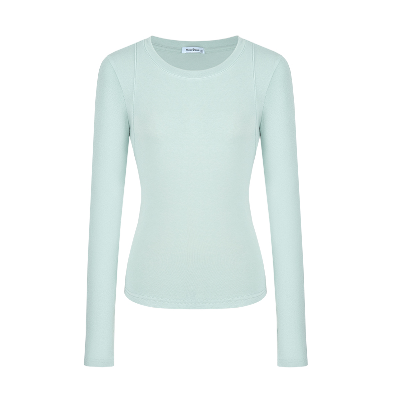 Autumn long sleeve thin T-shirt basis simple tops