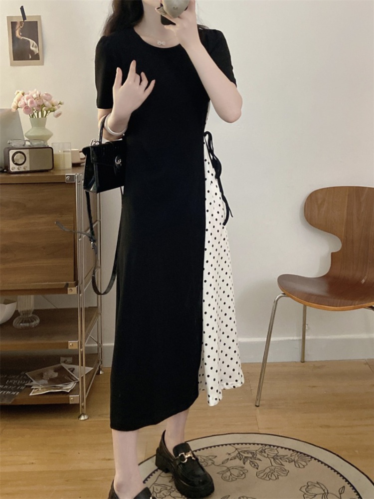 Sweet France style long dress all-match dress