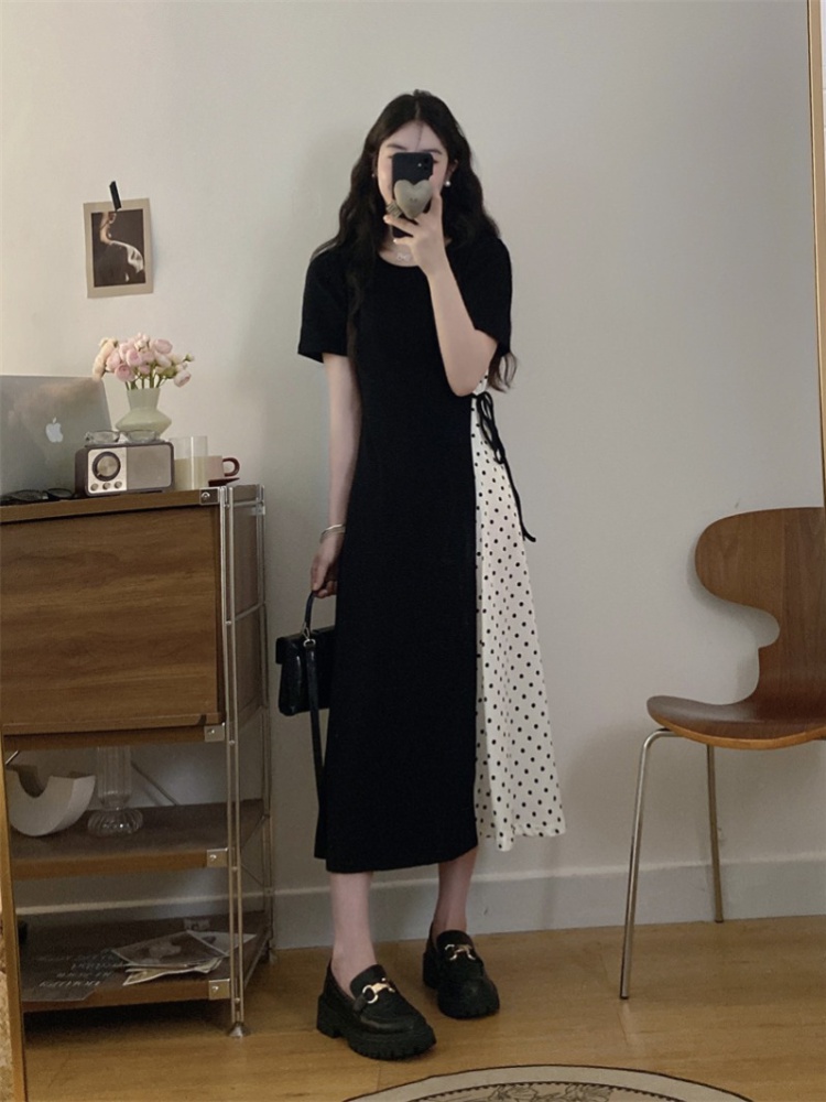 Sweet France style long dress all-match dress