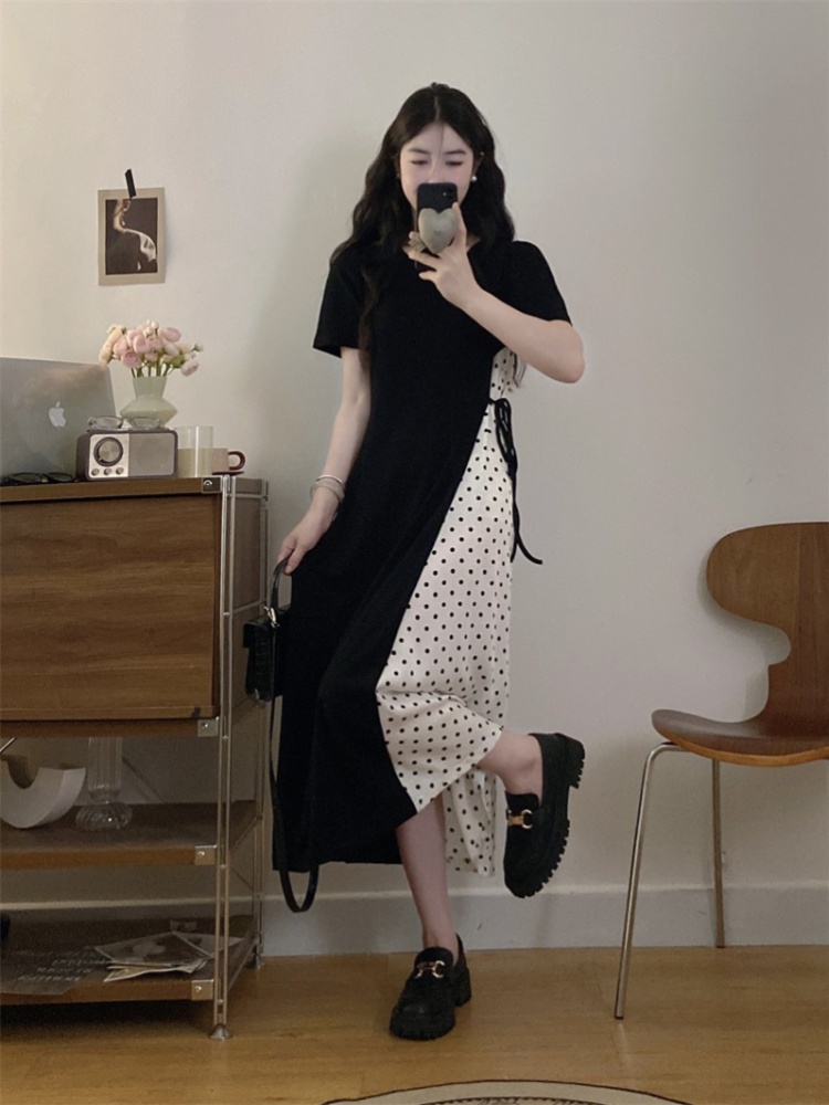 Sweet France style long dress all-match dress