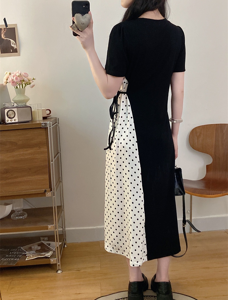 Sweet France style long dress all-match dress