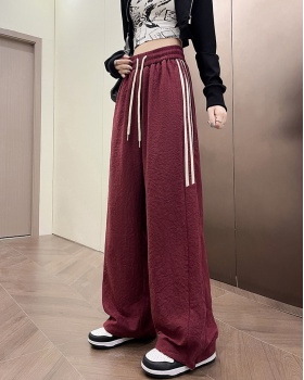 American style college Casual wide leg long pants