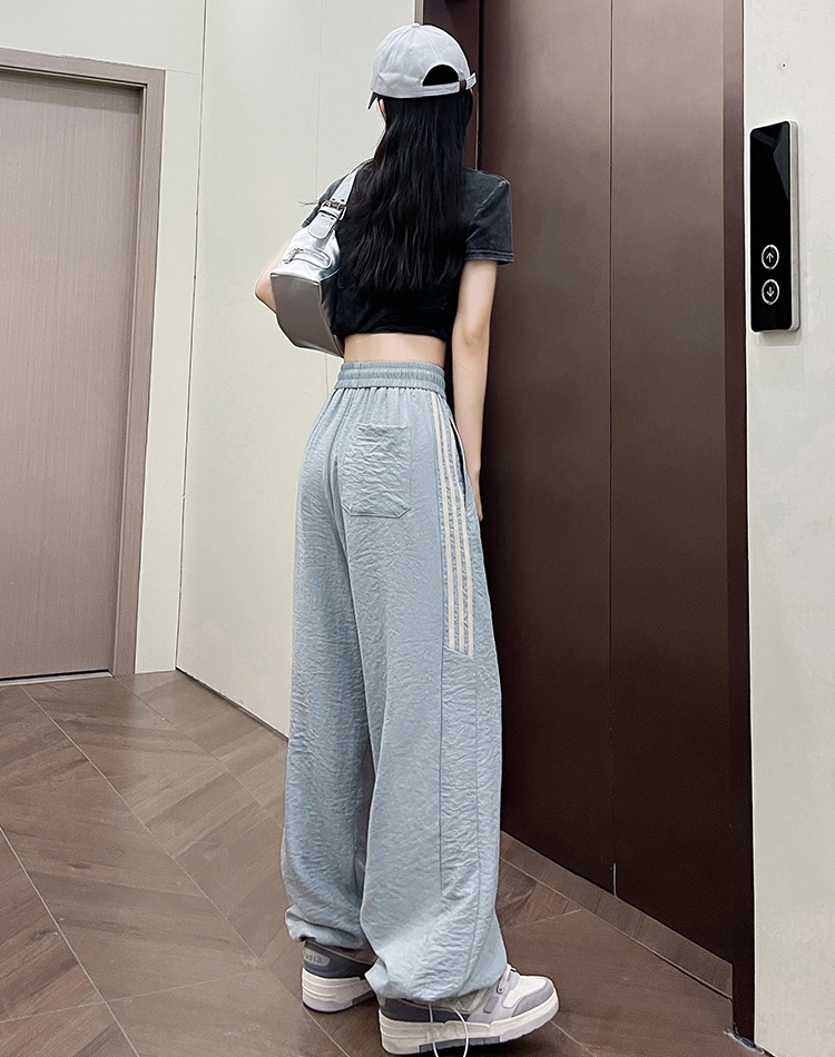 American style college Casual wide leg long pants